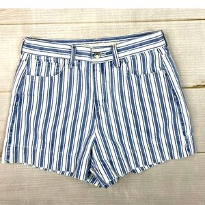 American Eagle Striped MoM Denim shorts size 12